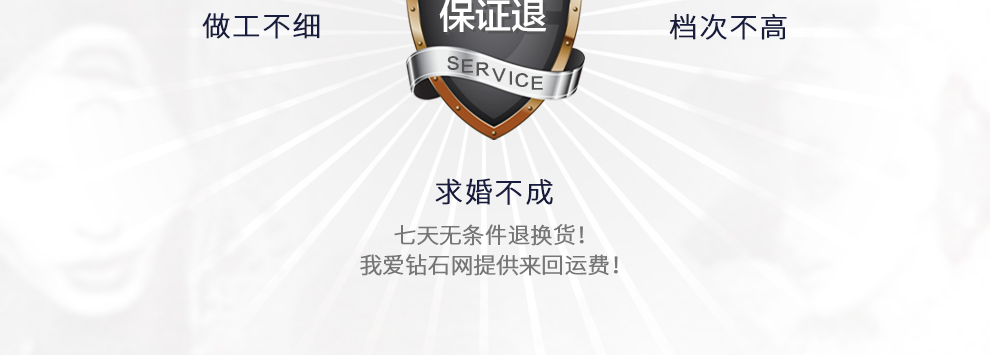 爱守护-公主/18K白金钻戒 1克拉/I-J色/SI净度 国检
