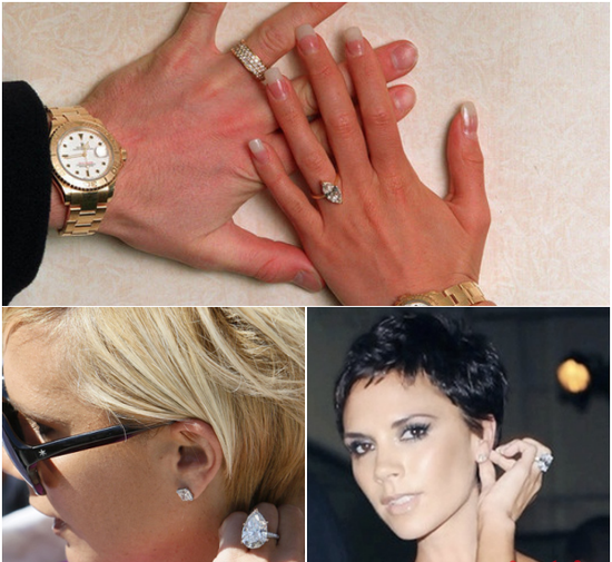 贝嫂的多枚钻戒