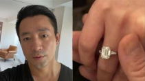 汪小菲晒钻戒宣布求婚成功，2克拉高奢钻戒超抢镜
